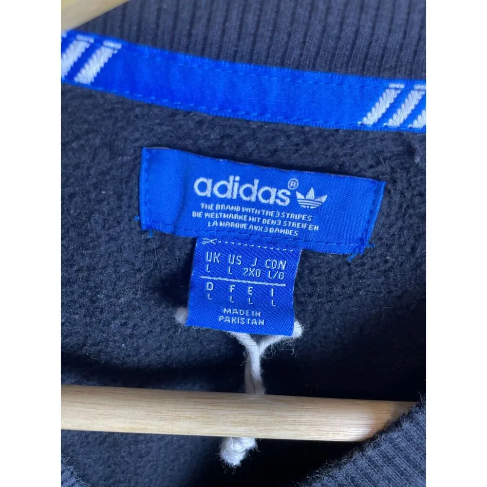 Adidas Originals Trefoil Crewneck Sweatshirt – Black – Men’s Large